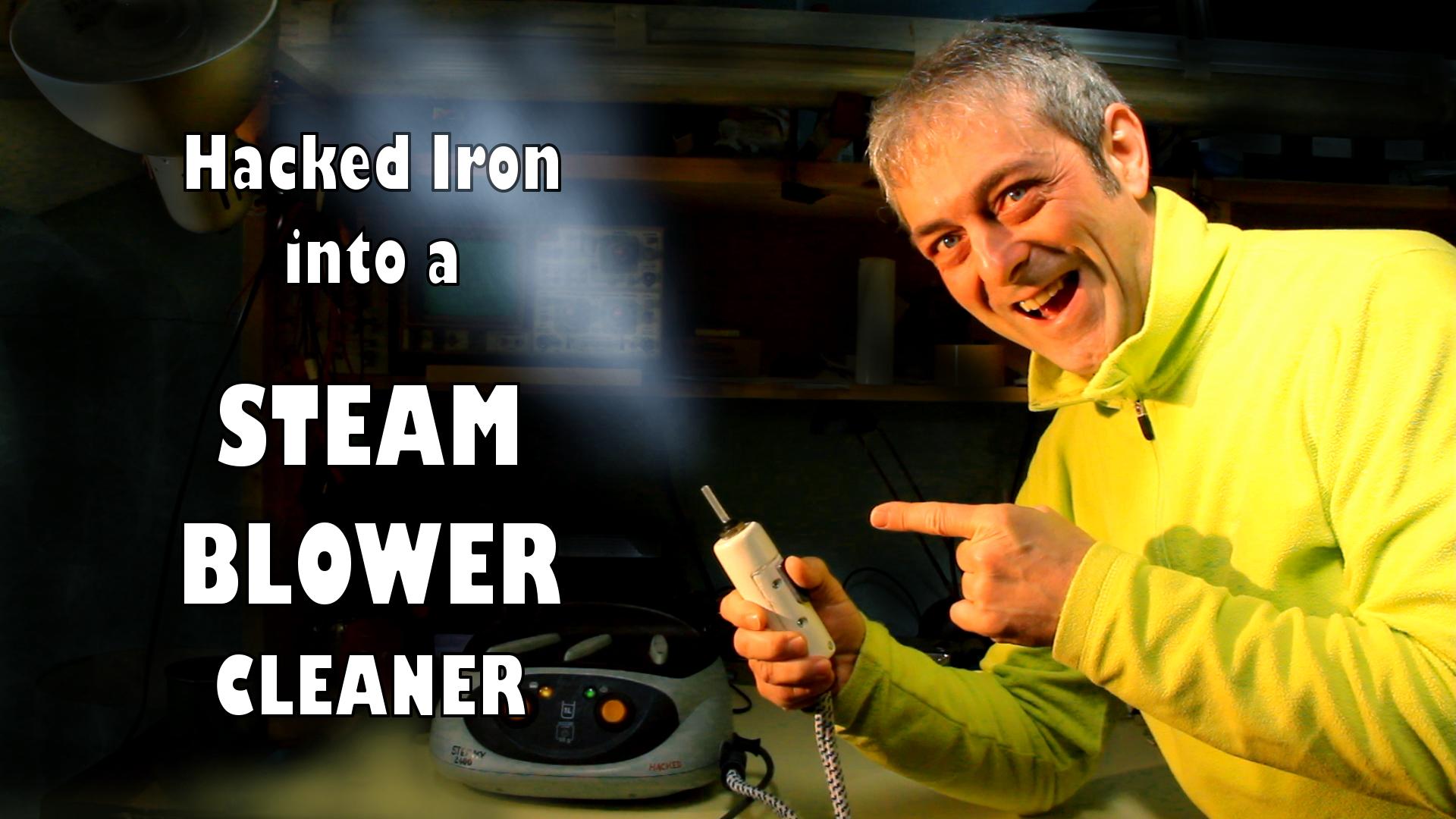 Steam blower from clothin iron